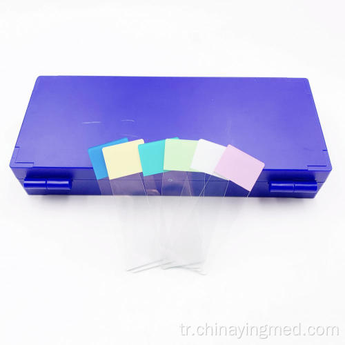 Renkli buzlu mikroskop slaytları 7109